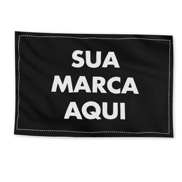 1 Bandeira Personalizada Dupla Face 130x90cm