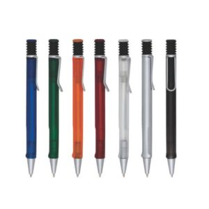 100 Canetas em Plástico de Mola Personalizada