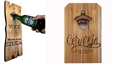 Abridor de garrafa de parede