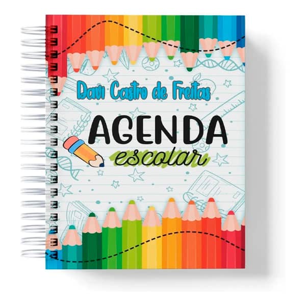 Agenda Escolar Menino Personalizada