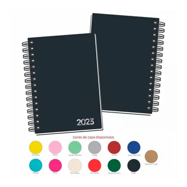 Agenda Wire-o com Espiral Personalizada