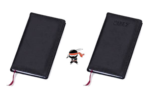 Agendas com capa de couro