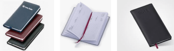 Agendas com capa de couro