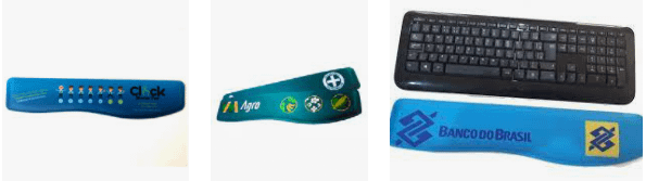 Apoio de pulso para teclado personalizado
