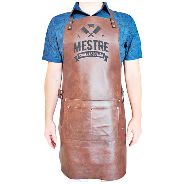 Avental de Cozinheiro em Couro Personalizado