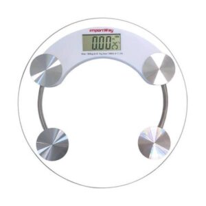 Balança Digital Redonda de Vidro Personalizada