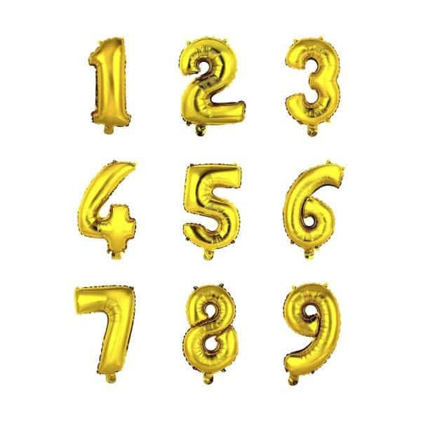 Balão Metalizado Números Personalizado