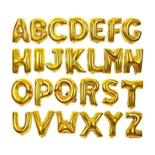 Balão Metalizado Personalizado Letras
