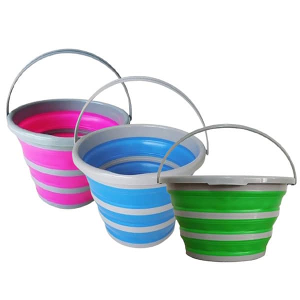 Balde Dobrável 10 Litros Retrátil Limpeza Imediata