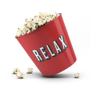 Balde de Pipoca Vermelho para Personalizar