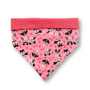 Bandana Dupla Face Puppy Rosa