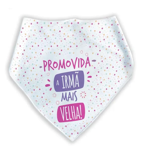 Bandana Para Cães e Gatos Promovida a Irmã Mais Velha