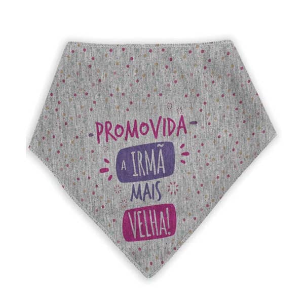 Bandana Para Cães e Gatos Promovida a Irmã Mais Velha