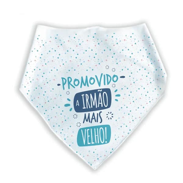 Bandana Para Cães e Gatos Promovido a Irmão Mais Velho