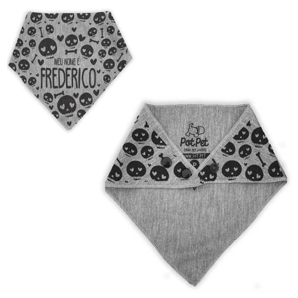 Bandana Personalizada Com o Nome do Pet – Caveiras