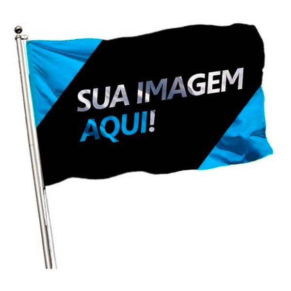 Bandeira Personalizada Uma Face 150×100 Eventos Clube Cidade