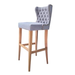 Banqueta Milla Capitonê com Tachas Estrutura Madeira Liptus Design Sustentável