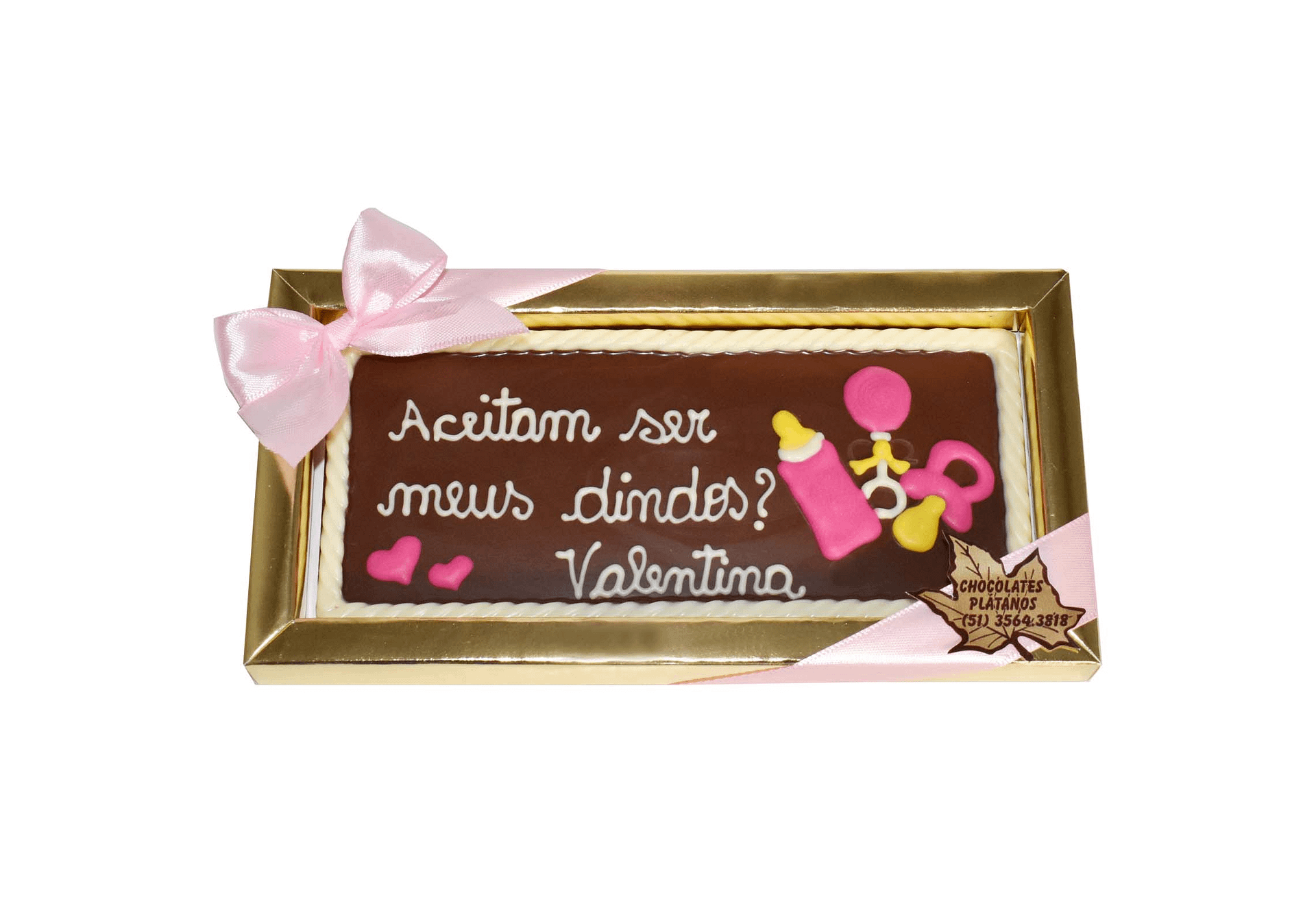 Barra de chocolate personalizada