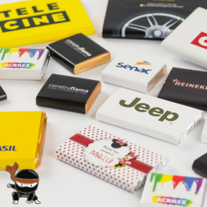 Barrinha de chocolate personalizada