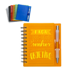 Bloco de Anotações Com Caneta Personalizado