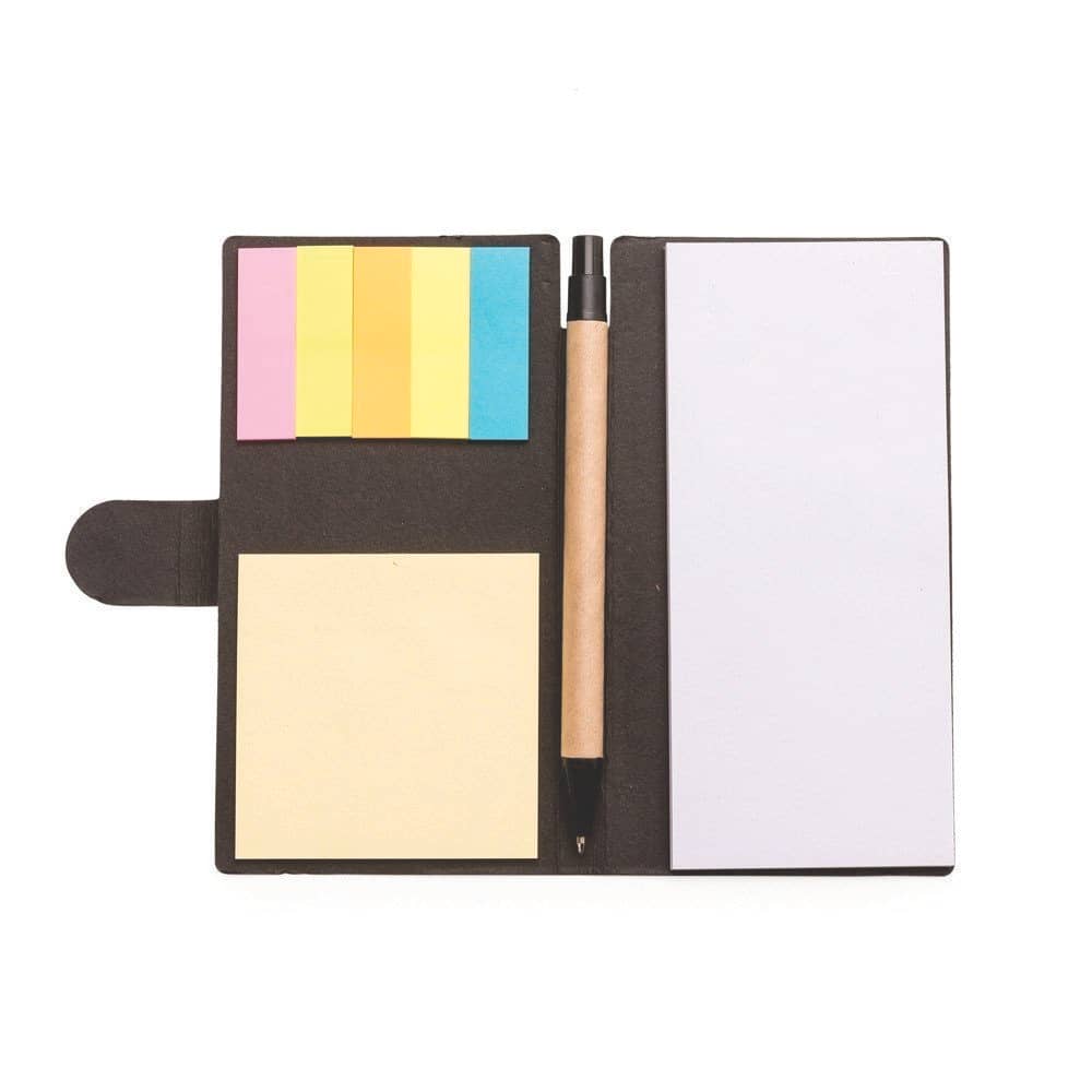 Bloco de Anotações Ecológico com Caneta Reciclada Personalizado para Brindes