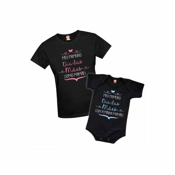 Blusa Personalizada Meu Primeiro Dia das Mães