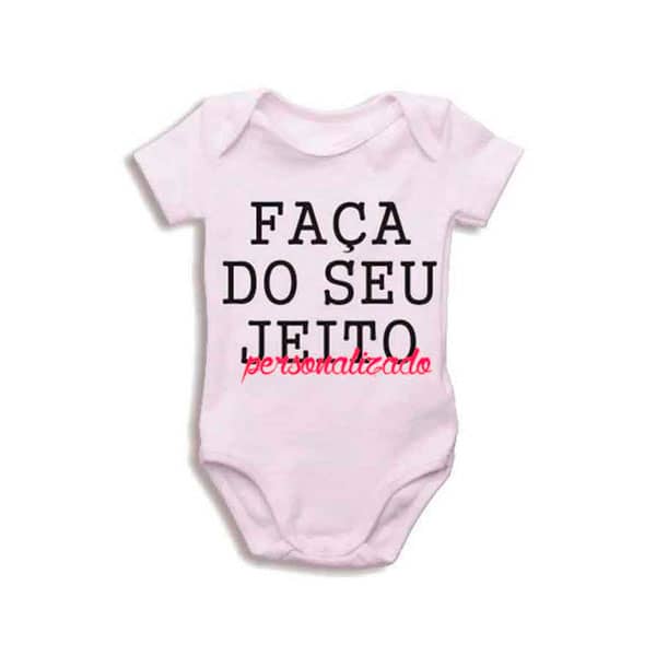 Body Bebê Personalizado Atacado Estampe do seu Jeito