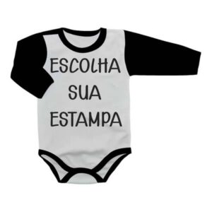 Body Bebê Personalizado com a sua Estampa Manga Longa
