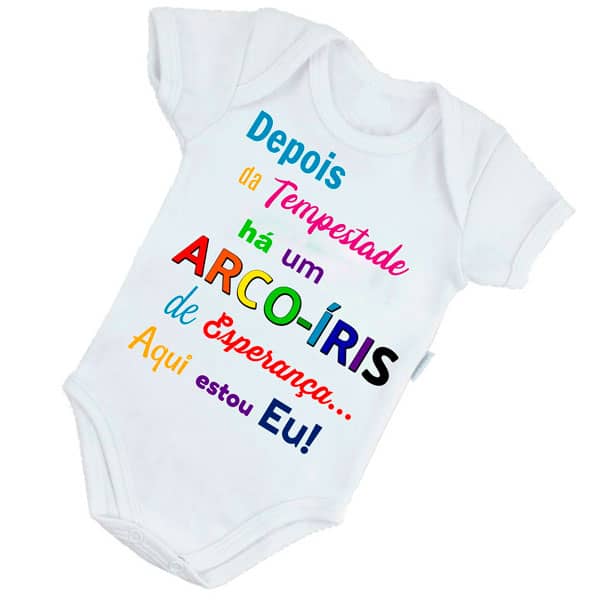 Body Personalizado Bebe Arco Iris