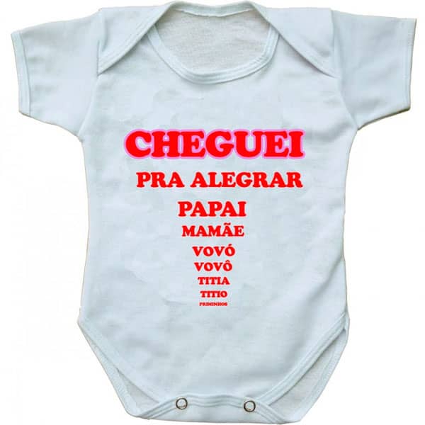 Body Personalizado Com A Sua Estampa Frase