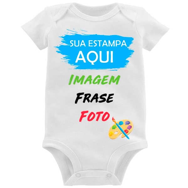 Body Personalizado Com A Sua Estampa Frase