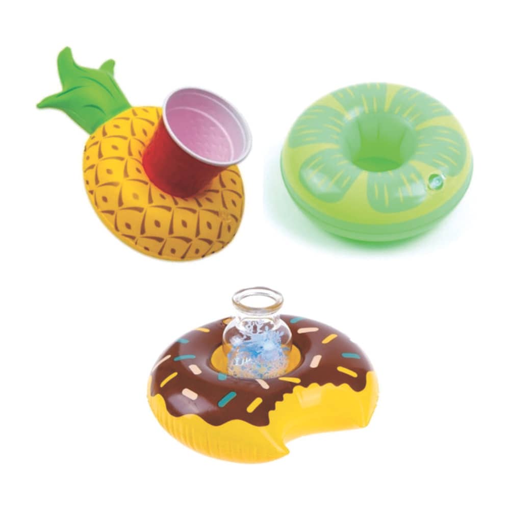 Boia inflável porta copos personalizada