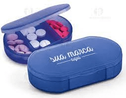 Brindes personalizados porta comprimidos