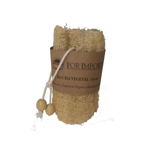 Bucha Vegetal 15cm Com Alça Personalizada