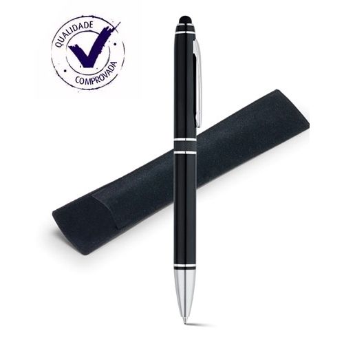 Caneta esferográfica personalizada com ponteira touch