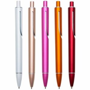 Caneta plástica colorida personalizada