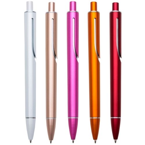 Caneta plástica colorida personalizada