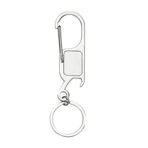 Chaveiro de metal resinado promocional