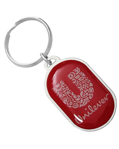 Chaveiro de resina com metal promocional