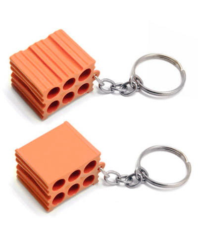 Chaveiro de tijolinho personalizado