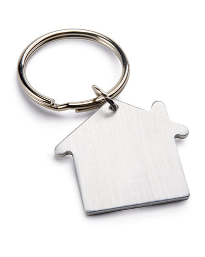 Chaveiro em formato de casa