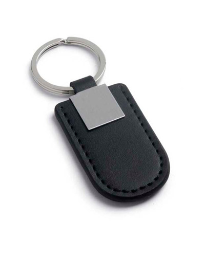 Chaveiros de metal e couro personalizados