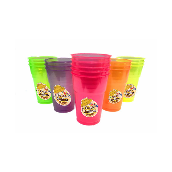Copos Neon Festa Junina