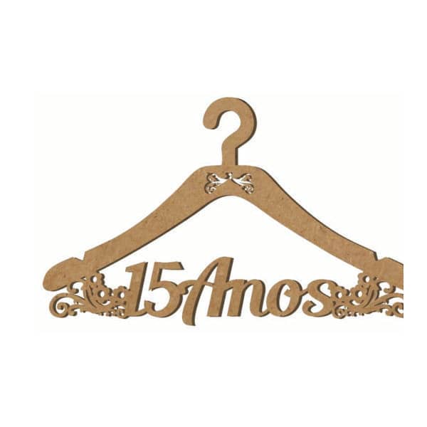 Cabide Meus 15 anos em MDF Personalizado