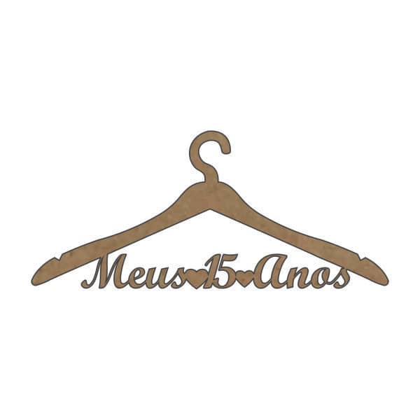 Cabide Meus 15 anos em MDF Personalizado