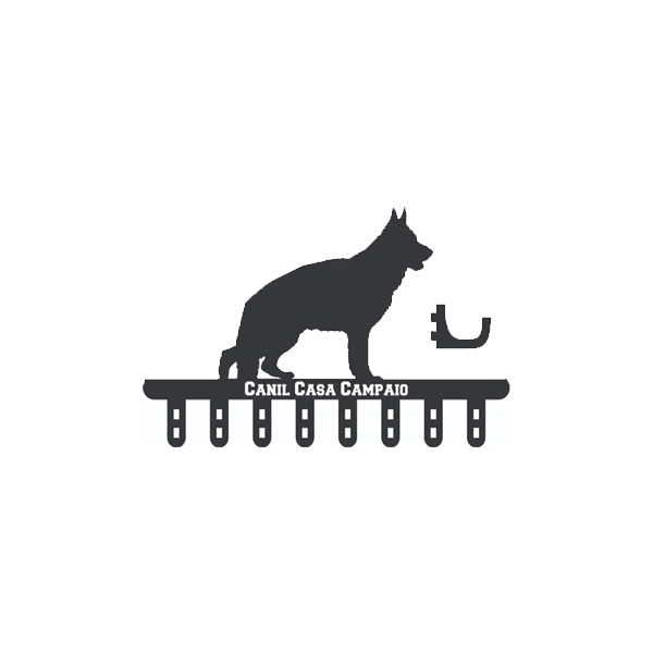 Cabideiro Personalizado Pastor Alemão MDF