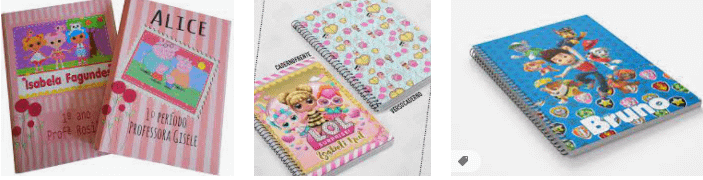 Caderno Escolar Personalizado