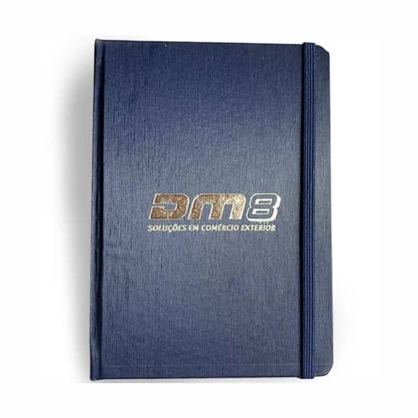 Caderno Moleskine Capa Metalizada para Brindes