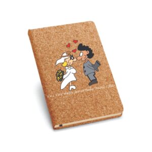 Caderno capa dura cortiça