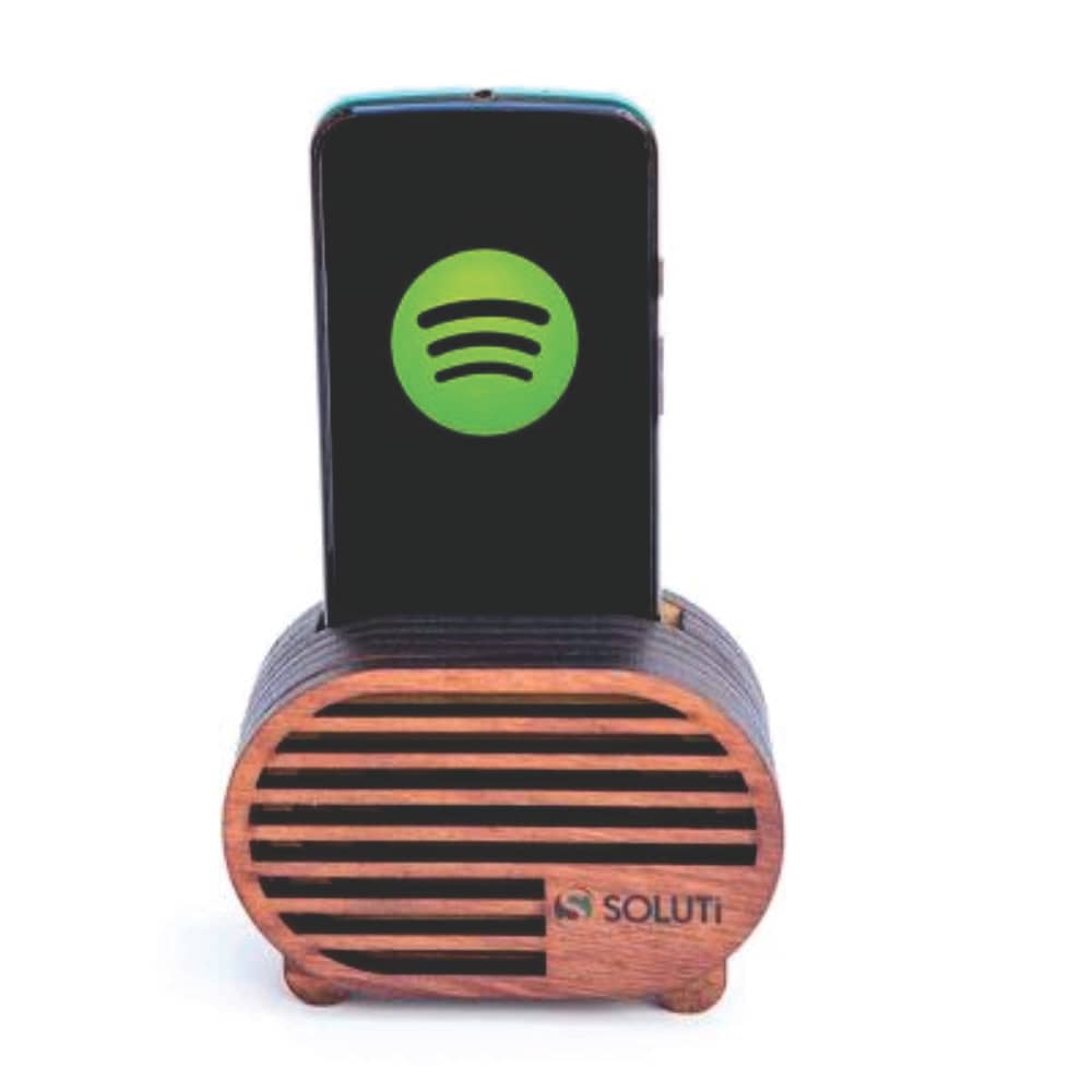 Caixa Acústica Amplificadora Para Celular Eco-Retro